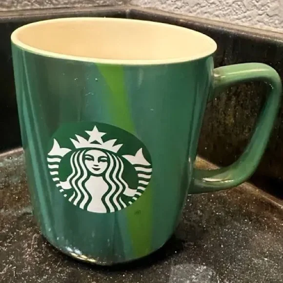 Starbucks Emerald Green Mug with Logo - Picture 1 of 3